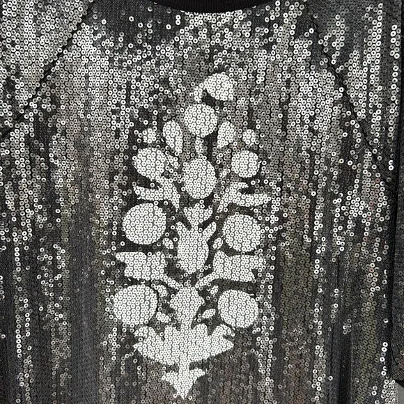 FP Movement by Free People Black and Silver Run Off Tee Size M - Picture 5 of 9